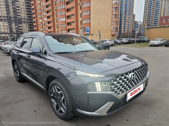 2021 Hyundai Santa Fe IV Рестайлинг, серый, 4900000 рублей - вид 1