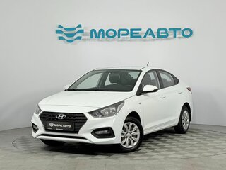 2017 Hyundai Solaris II, белый, 880000 рублей, вид 1