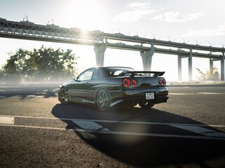 2001 Nissan Skyline X (R34), чёрный, 3555555 рублей, вид 1