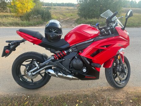 2013 Kawasaki ER-6F (Ninja 650R), красный, 460000 рублей, вид 3