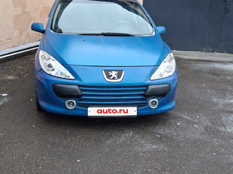2006 Peugeot 307 I Рестайлинг, синий, 290000 рублей, вид 2