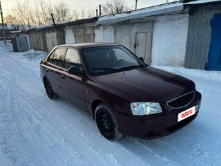 2008 Hyundai Accent ТагАЗ II, красный, 399969 рублей, вид 3