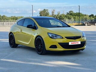 2014 Opel Astra GTC J Рестайлинг, жёлтый, 915000 рублей, вид 4