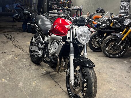 2004 Yamaha FZ6, красный, 465000 рублей, вид 1