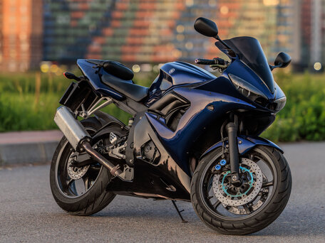 2008 Yamaha YZF-R6, синий, 570000 рублей, вид 2