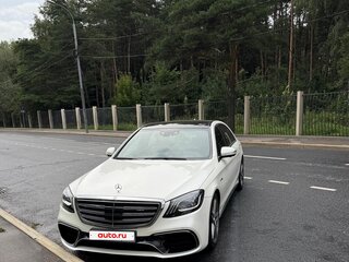2014 Mercedes-Benz S-Класс AMG 63 AMG Long III (W222, C217), белый, 3100000 рублей, вид 3