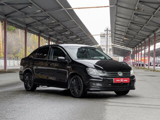 2019 Volkswagen Polo V Рестайлинг, чёрный, 1324900 рублей, вид 2