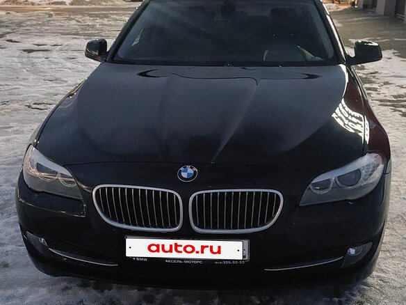 2012 BMW 5 серии 520d VI (F10/F11/F07), чёрный, 1850000 рублей