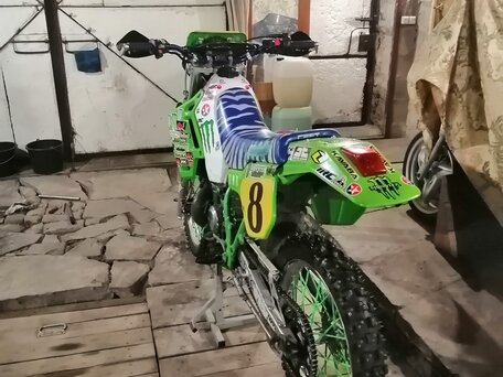 1990 Kawasaki KDX 200, зелёный, 150000 рублей, вид 3