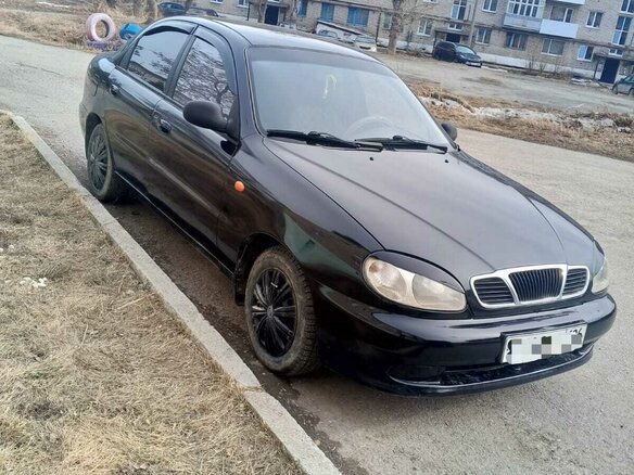 2008 Chevrolet Lanos I, чёрный, 260000 рублей