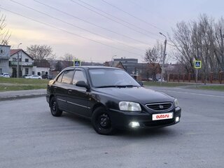 2008 Hyundai Accent ТагАЗ II, чёрный, 455000 рублей, вид 2
