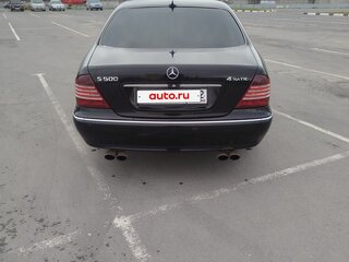 2004 Mercedes-Benz S-Класс 500 IV (W220) Рестайлинг, чёрный, 700000 рублей, вид 5