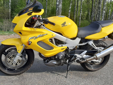 2001 Honda VTR 1000, жёлтый, 320000 рублей, вид 1