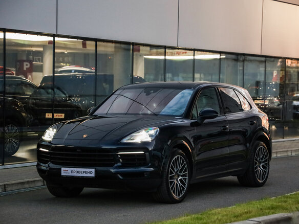 2019 Porsche Cayenne III, синий, 5699000 рублей - вид 2