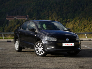 2017 Volkswagen Polo V Рестайлинг, чёрный, 1190000 рублей, вид 1