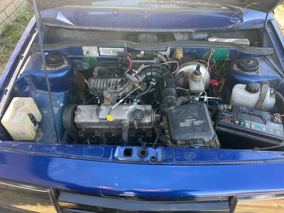 1987 Lada (ВАЗ) 2108 21086, синий, 120000 рублей - вид 7