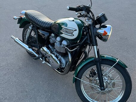 2007 Triumph Bonneville T100, зелёный, 550000 рублей, вид 2