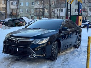 2015 Toyota Camry VII (XV50) Рестайлинг, чёрный, 2480000 рублей, вид 2