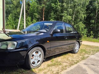 2006 Hyundai Accent ТагАЗ II, чёрный, 400000 рублей, вид 1