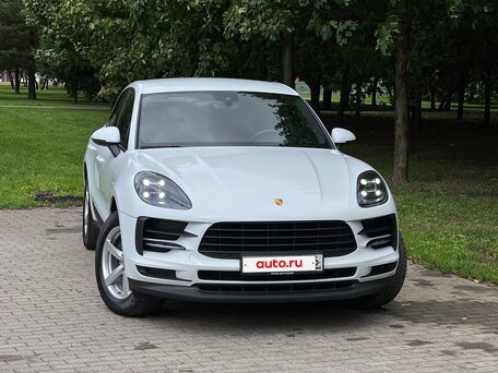2021 Porsche Macan I Рестайлинг, белый, вид 4