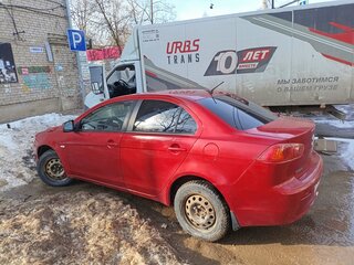 2009 Mitsubishi Lancer X, красный, 550000 рублей, вид 4