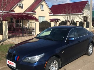 2009 BMW 5 серии 520i V (E60/E61) Рестайлинг, синий, 1200000 рублей, вид 2