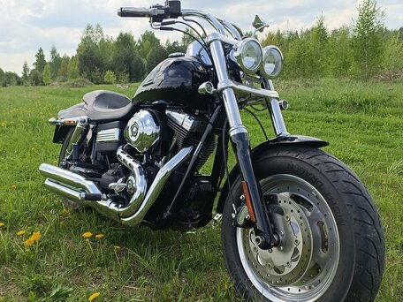 2010 Harley-Davidson Fat Bob, чёрный, 800000 рублей, вид 2