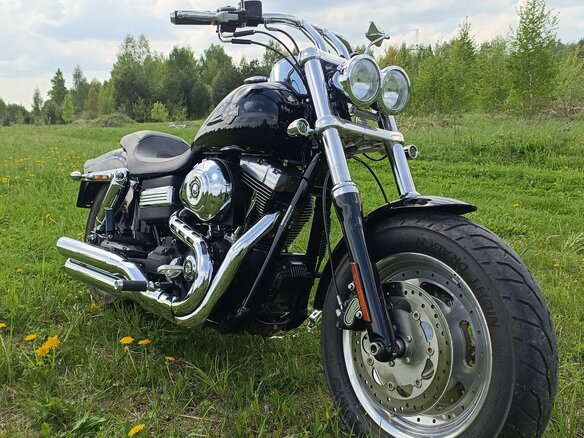 2010 Harley-Davidson Fat Bob, чёрный, 800000 рублей - вид 1