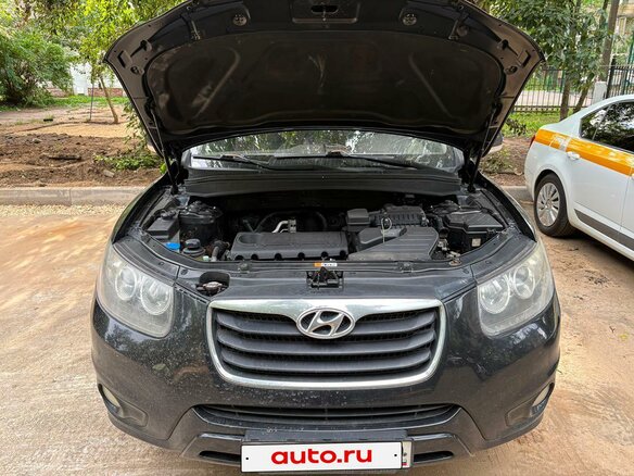 2012 Hyundai Santa Fe II Рестайлинг, чёрный, 1050000 рублей - вид 2