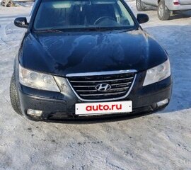 2008 Hyundai Sonata V (NF) Рестайлинг, чёрный, 600000 рублей, вид 1