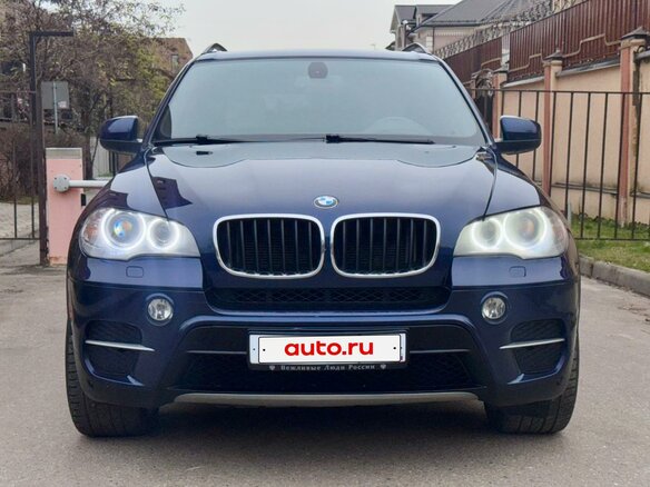 2013 BMW X5 35i II (E70) Рестайлинг, синий, 2550000 рублей - вид 1
