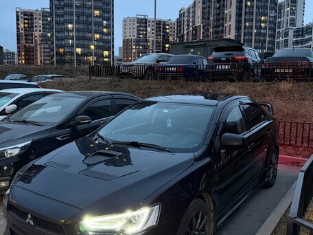 2007 Mitsubishi Lancer X, чёрный, 950000 рублей, вид 1