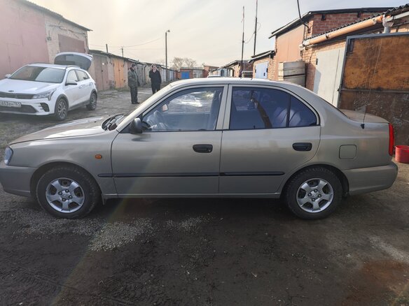 2008 Hyundai Accent ТагАЗ II, серый, 410000 рублей - вид 6
