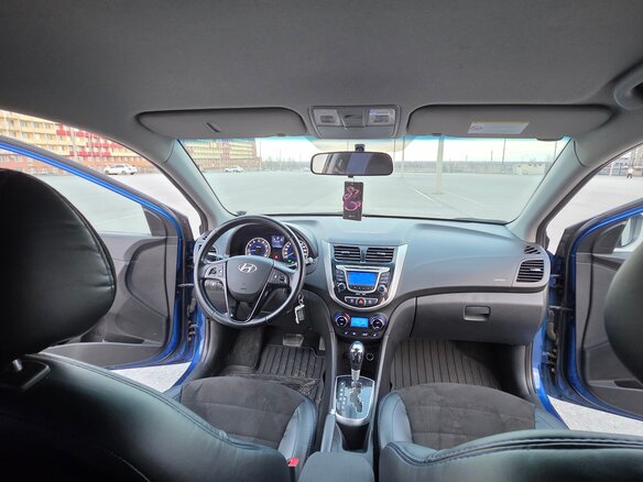 2012 Hyundai Solaris I, синий, 815000 рублей - вид 11