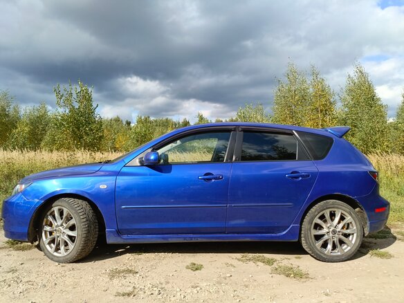 2006 Mazda 3 I (BK) Рестайлинг, синий, 500000 рублей - вид 4