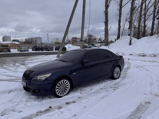 2008 BMW 5 серии 525i V (E60/E61) Рестайлинг, синий, 1200000 рублей, вид 2