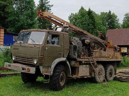 1991 КамАЗ Буровая установка, зелёный, 2600000 рублей, вид 1