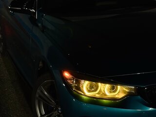 2017 BMW 4 серии Gran Coupe 430i xDrive F32/F33/F36 Рестайлинг, синий, 2740000 рублей, вид 3