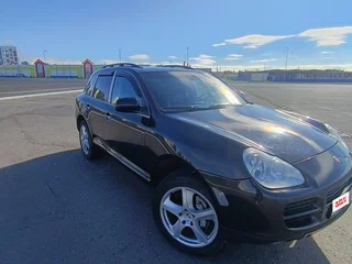 2006 Porsche Cayenne I (955), чёрный, 1100000 рублей, вид 2