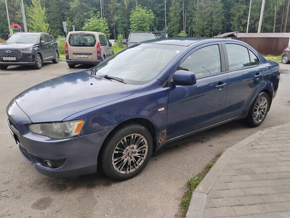 2008 Mitsubishi Lancer X, синий