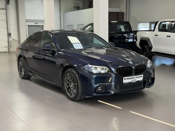 2014 BMW 5 серии 520i VI (F10/F11/F07) Рестайлинг, синий, 2350000 рублей - вид 6