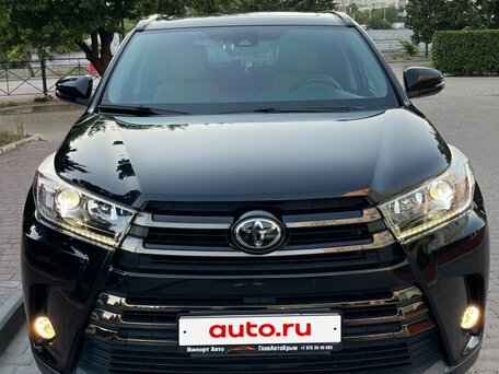 2020 Toyota Highlander III (XU50) Рестайлинг, чёрный, 3810000 рублей, вид 1