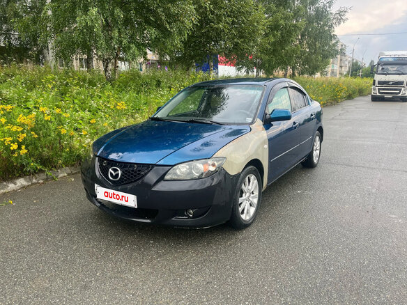 2006 Mazda 3 I (BK) Рестайлинг, синий, 200000 рублей