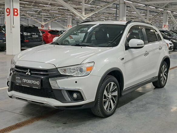 2018 Mitsubishi ASX I Рестайлинг 2, белый, 1640000 рублей