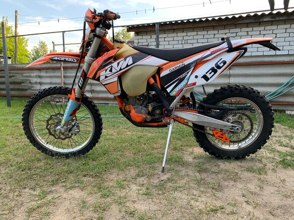 2015 KTM 500 EXC F, оранжевый - вид 9