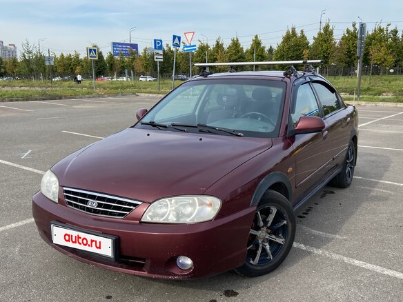 2006 Kia Spectra I Рестайлинг 2, красный, 270000 рублей - вид 1