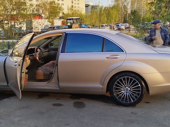 2007 Mercedes-Benz S-Класс 450 Long V (W221), бежевый, 1500000 рублей - вид 7