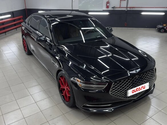 2020 Genesis G90 I Рестайлинг, чёрный, 4900000 рублей - вид 9