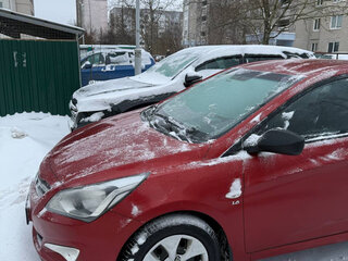 2015 Hyundai Solaris I Рестайлинг, пурпурный, 890000 рублей, вид 3