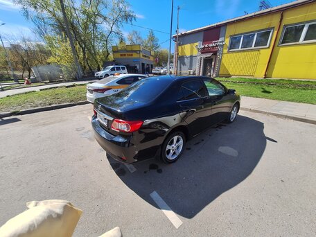 2012 Toyota Corolla X (E140, E150) Рестайлинг, чёрный, 950000 рублей, вид 4